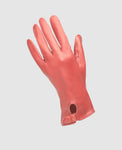 Gloves with snap fastener - Bordeaux