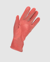 Gloves with snap fastener - Bordeaux