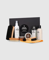 Leather Care Set for Smooth and Suede Leather - Dark Brown