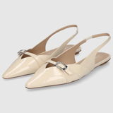 GEORGIE SLINGBACK - Linen