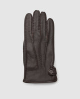 Deer leather gloves - Dark brown