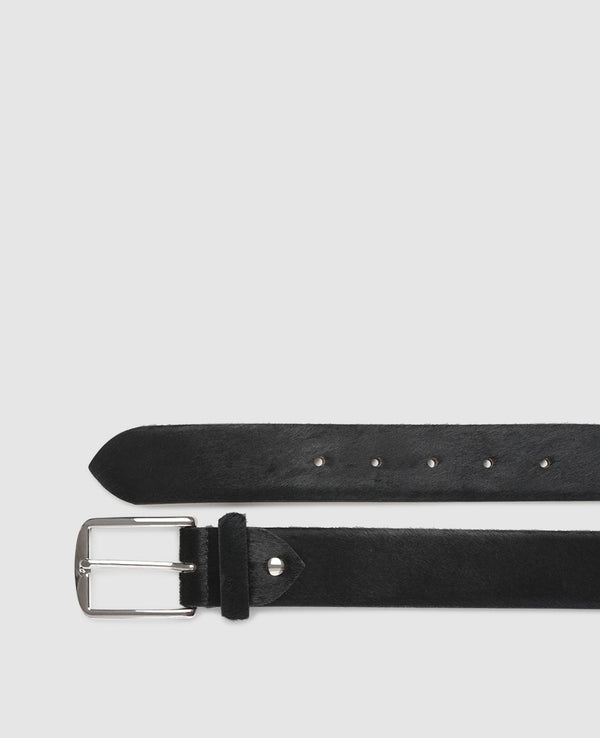 Men’s Goatskin Belt in black - Black
