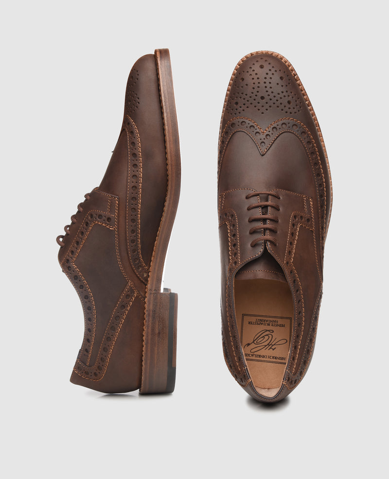 Lucerne Full-Brogue J - Coffee