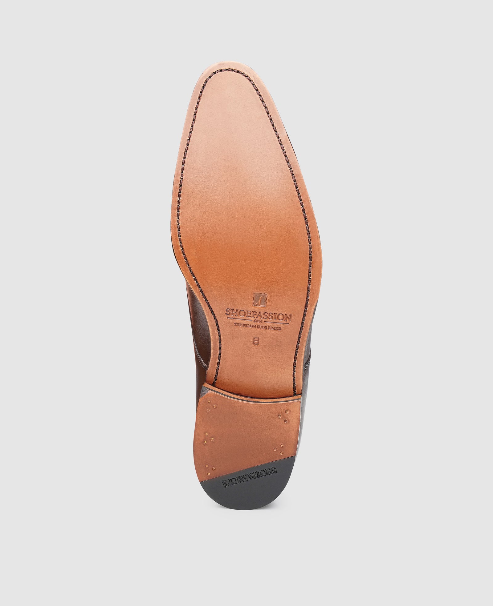 Shoepassion The Berlin Shoe Brand Brown Polished Leather Derby 5551 Men Size 10 s-l1200.jpg main image 2