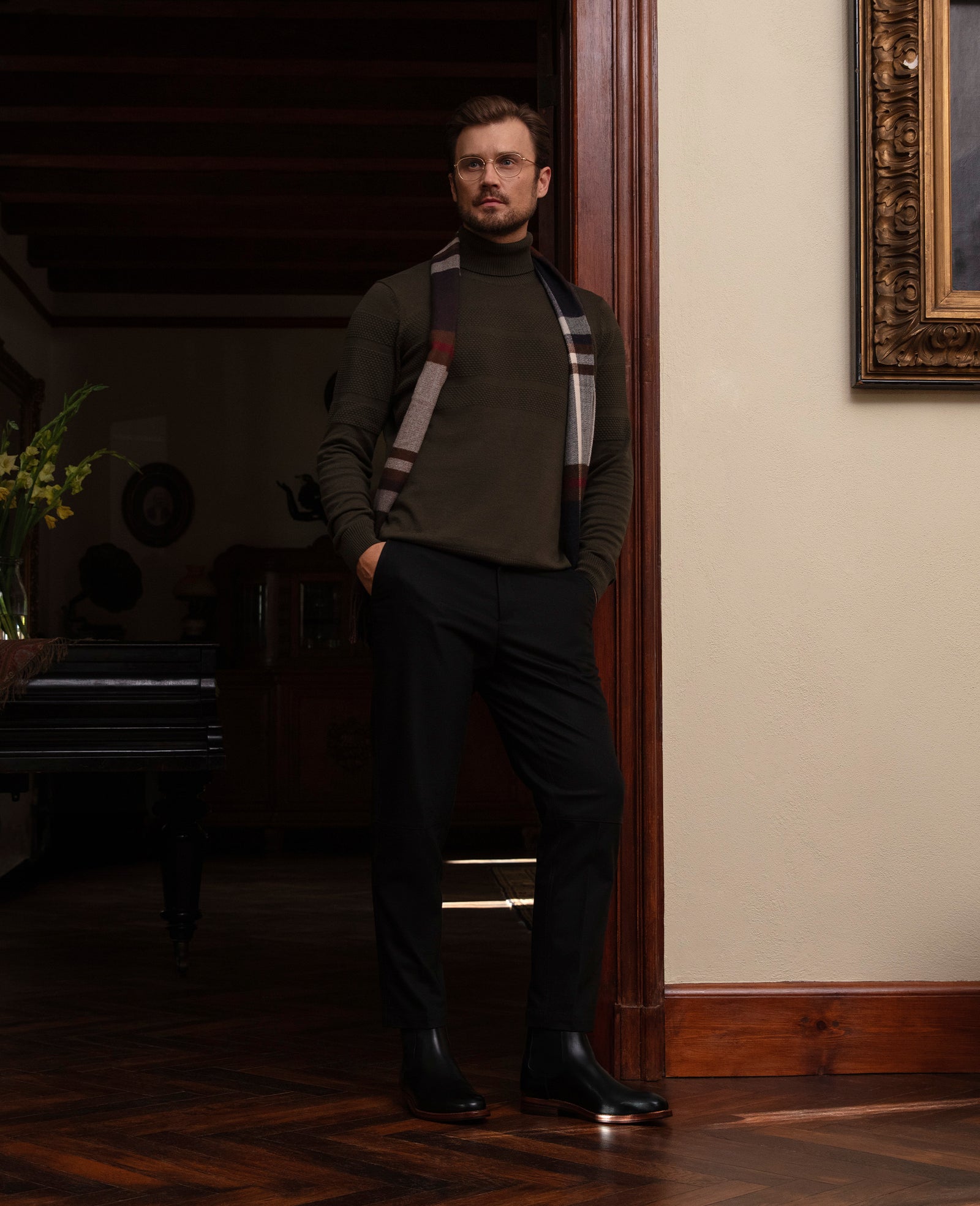 Rahmengenähte Chelsea boots for men made of Boxcalf | Heinrich