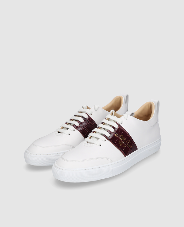 Turin Tennis Sneaker NP - White/Bordeaux