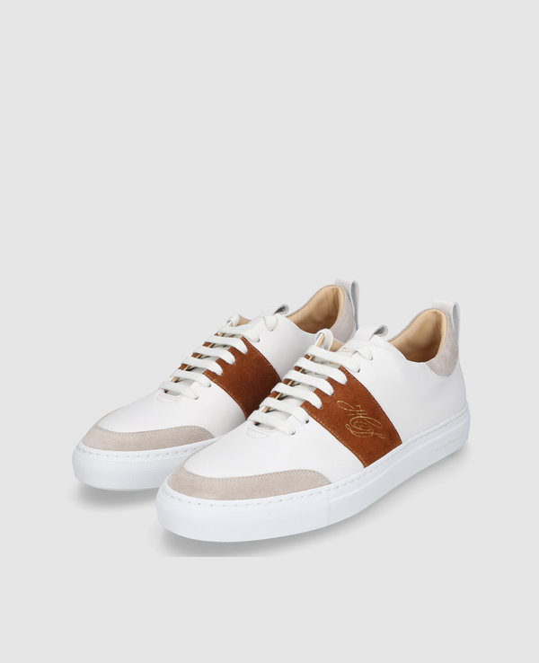 Turin Tennis Sneaker NP - White/Redbrown