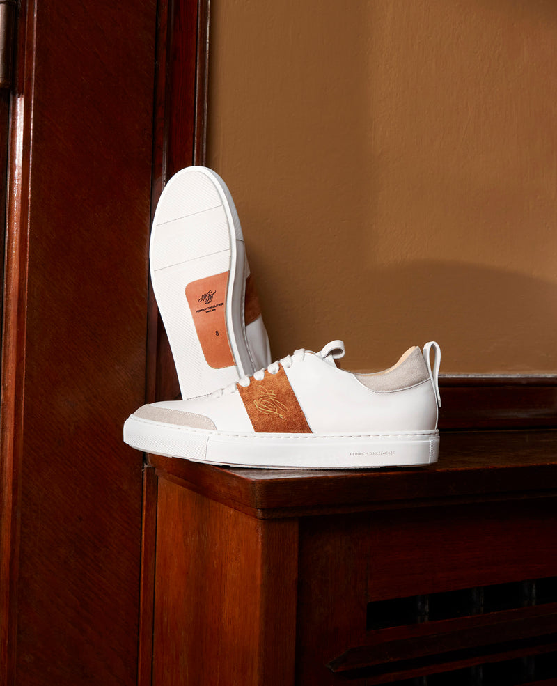 Turin Tennis Sneaker NP - White/Redbrown