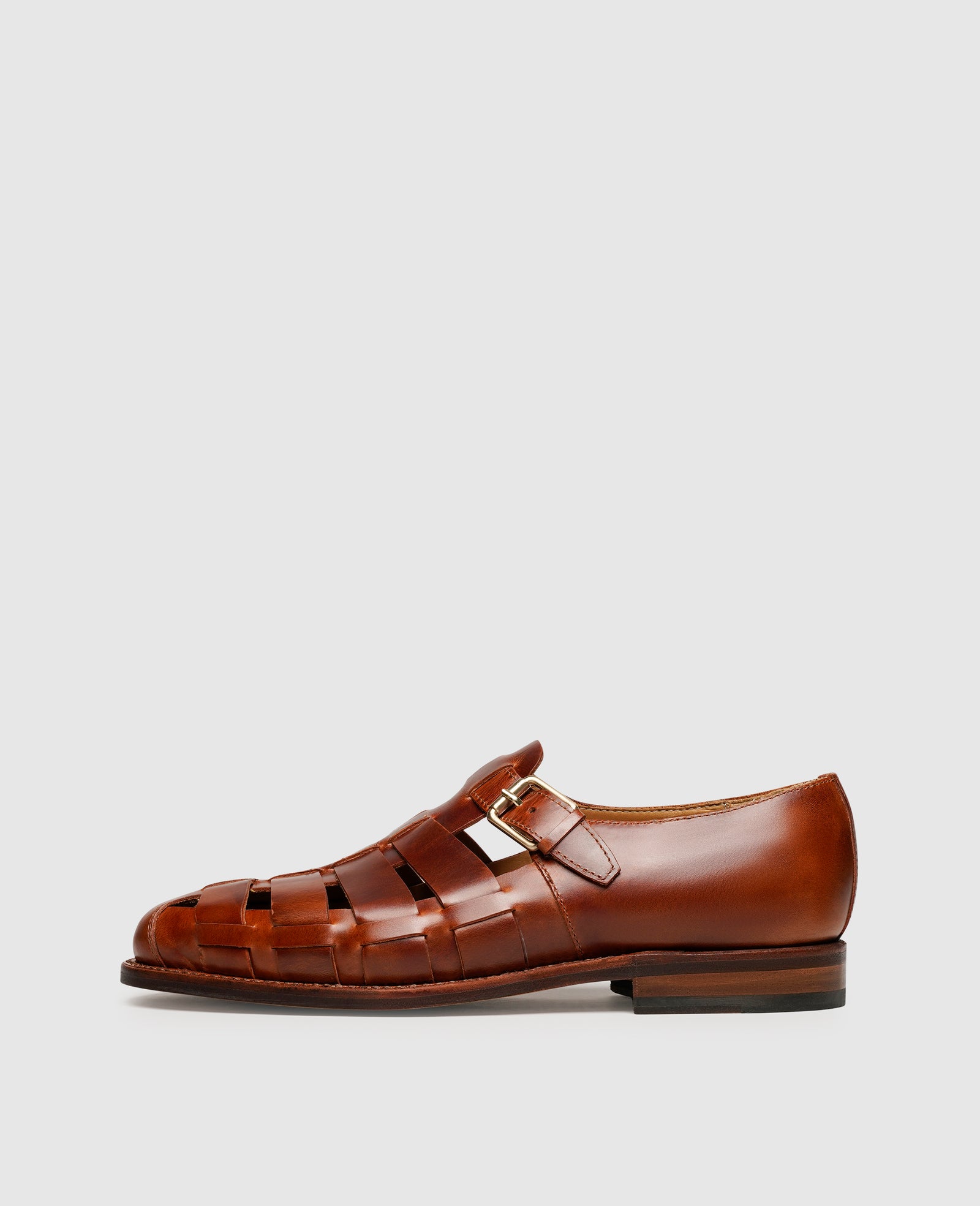 Noble men's leather sandals by Heinrich Dinkelacker | Shoepassion