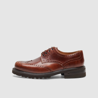 Waterproof men's shoes with rubber sole