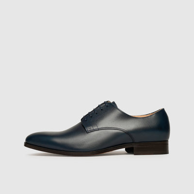 Blue Stitched Men's Shoes