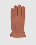 Gloves with zipper - Light brown
