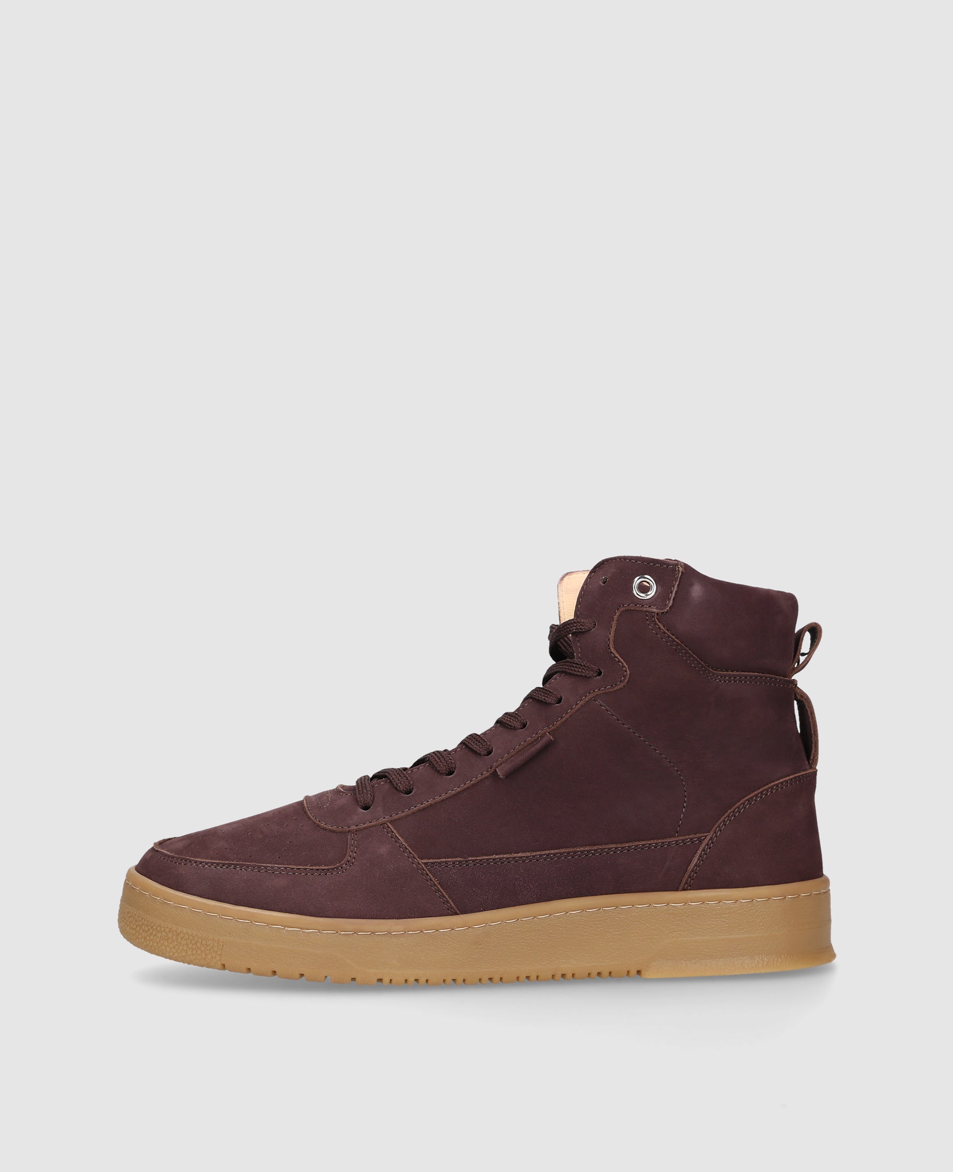 Sporty Bball Hi M AB High-Top Sneaker in Dark Brown | N91 | Shoepassion
