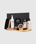 Leather Care Set for Smooth and Suede Leather - Dark Brown
