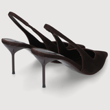 LIDIA SLINGBACK 70 - Dark Brown