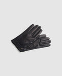 Gloves with snap fastener - Dark blue