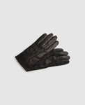Gloves with decorative seam - Black