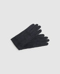 Wild boar leather gloves - Dark brown