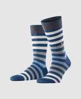 Burlington Blackpool Men's Socks - Dark Blue Melange