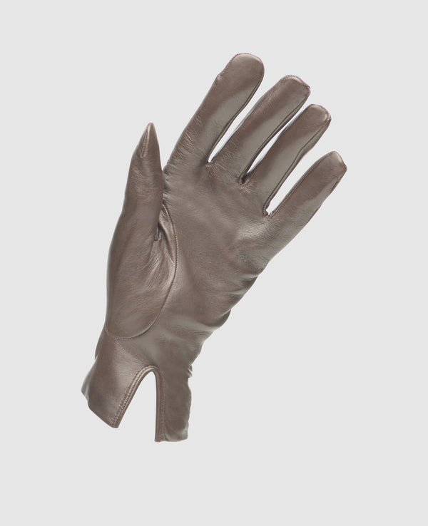 Fine leather gloves - Dark Brown