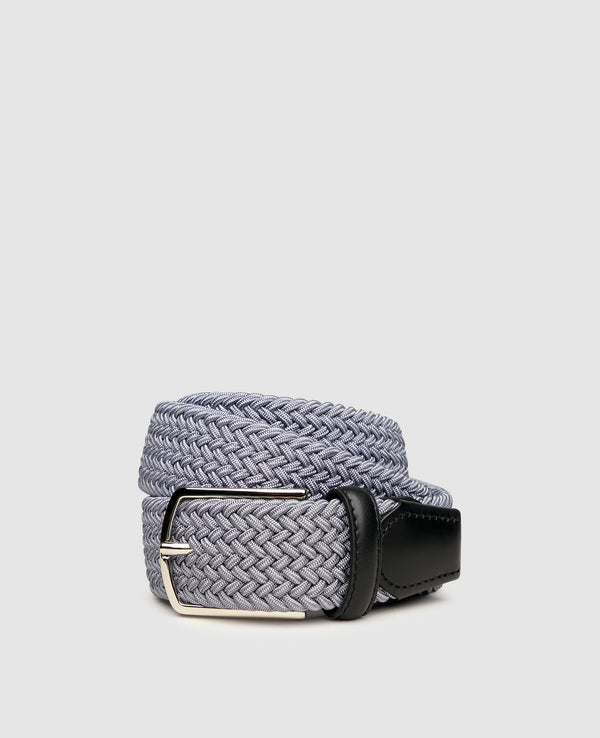 Braided Belt - Light Grey